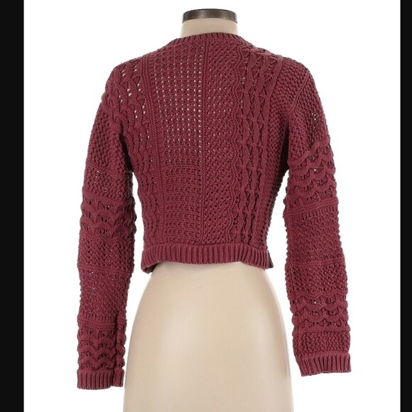 Madewell Crochet-Knit Crop Sweater Size XS - Picture 2 of 6